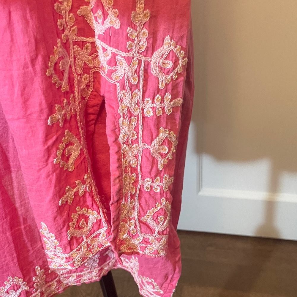 Melissa Odabash Pink Beach Overup with Lace Detail ⭐️ - Picture 5 of 6